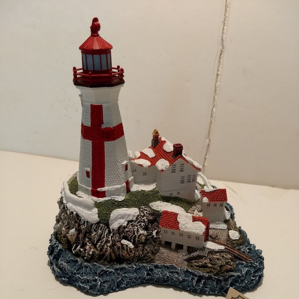 Harbour Lights #708 East Quoddy New Brunswick Canada Lighthouse Christmas 1999
